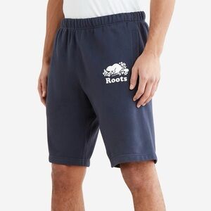 Roots Men's Navy Cotton Sweat Shorts Size Small